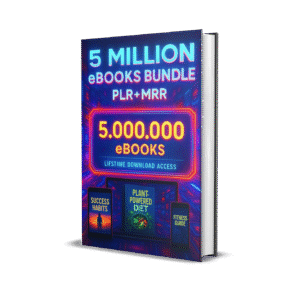 Massive 5 Million eBooks Package | Resellable PLR/MRR Ebooks for Passive Income