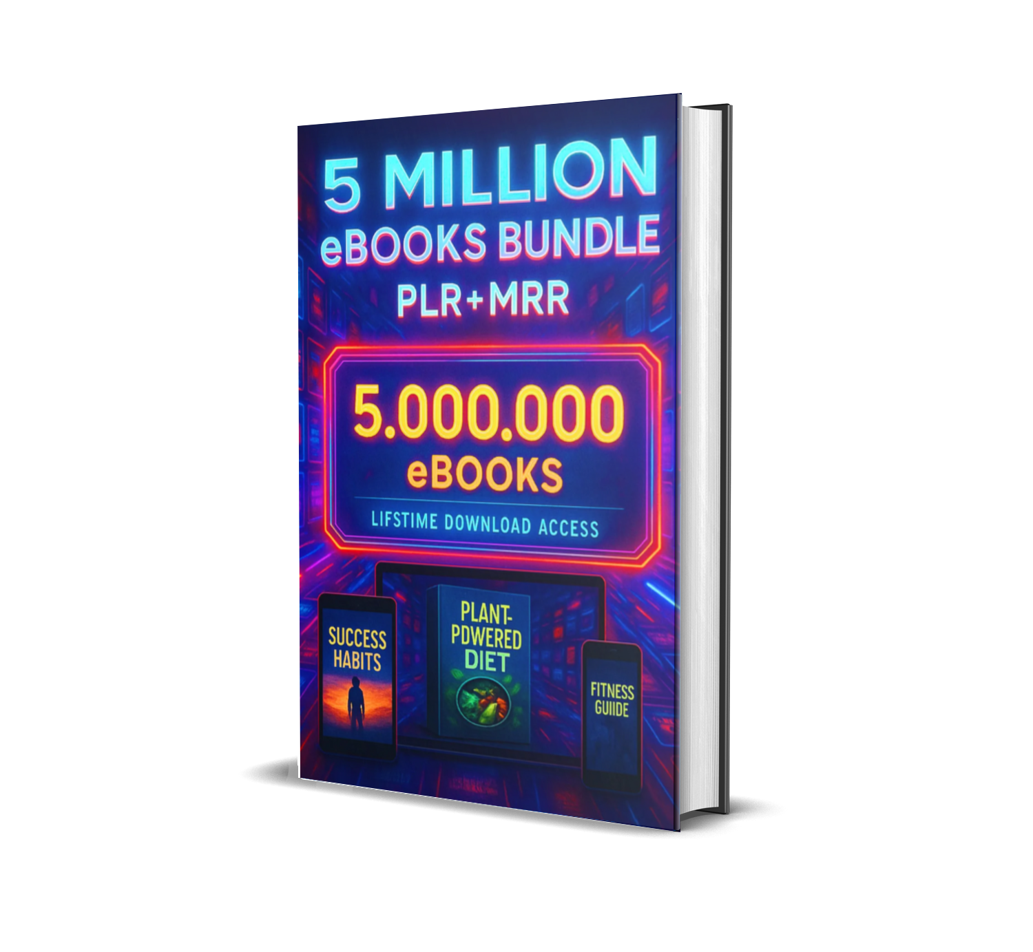 Massive 5 Million eBooks Package | Resellable PLR/MRR Ebooks for Passive Income