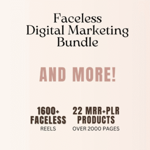 22Faceless Digital Marketing PLR/MRR Products | DFY Resell Bundle for Passive Income