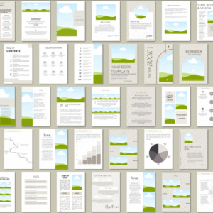 “Ultimate Canva eBook & Course Workbook Bundle – 150 Editable Templates to Create Professional eBooks with Ease”