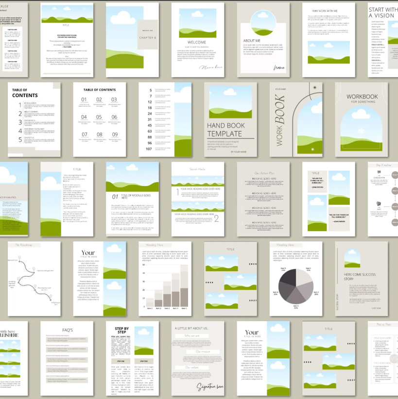 “Ultimate Canva eBook & Course Workbook Bundle – 150 Editable Templates to Create Professional eBooks with Ease” - Image 3