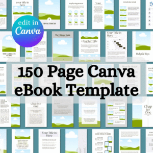 “Ultimate Canva eBook & Course Workbook Bundle – 150 Editable Templates to Create Professional eBooks with Ease”
