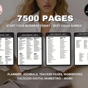 All-in-One Bundle: 7500+ Done-For-You PLR & MRR Canva Templates (2025–2026 Edition)
