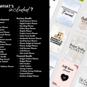 All-in-One 14,500+ Pages PLR Canva Templates | 200 Editable Planners for Instant Use