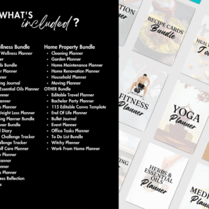 All-in-One 14,500+ Pages PLR Canva Templates | 200 Editable Planners for Instant Use