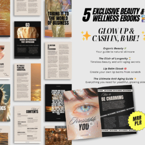 Glow Up & Thrive: 5 DFY PLR Guides for Self-Improvement and Personal Success (With MRR)