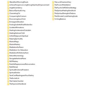 56 Spirituality PLR eBooks and articles