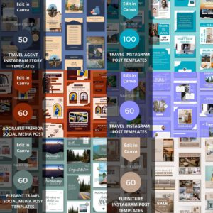 3500+ Canva Editable Social Media Templates Mega Bundle for